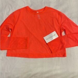 Athleta mesh long sleeve top NWT